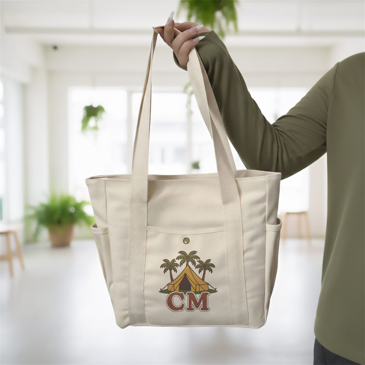 Camp Canvas Tote Bag