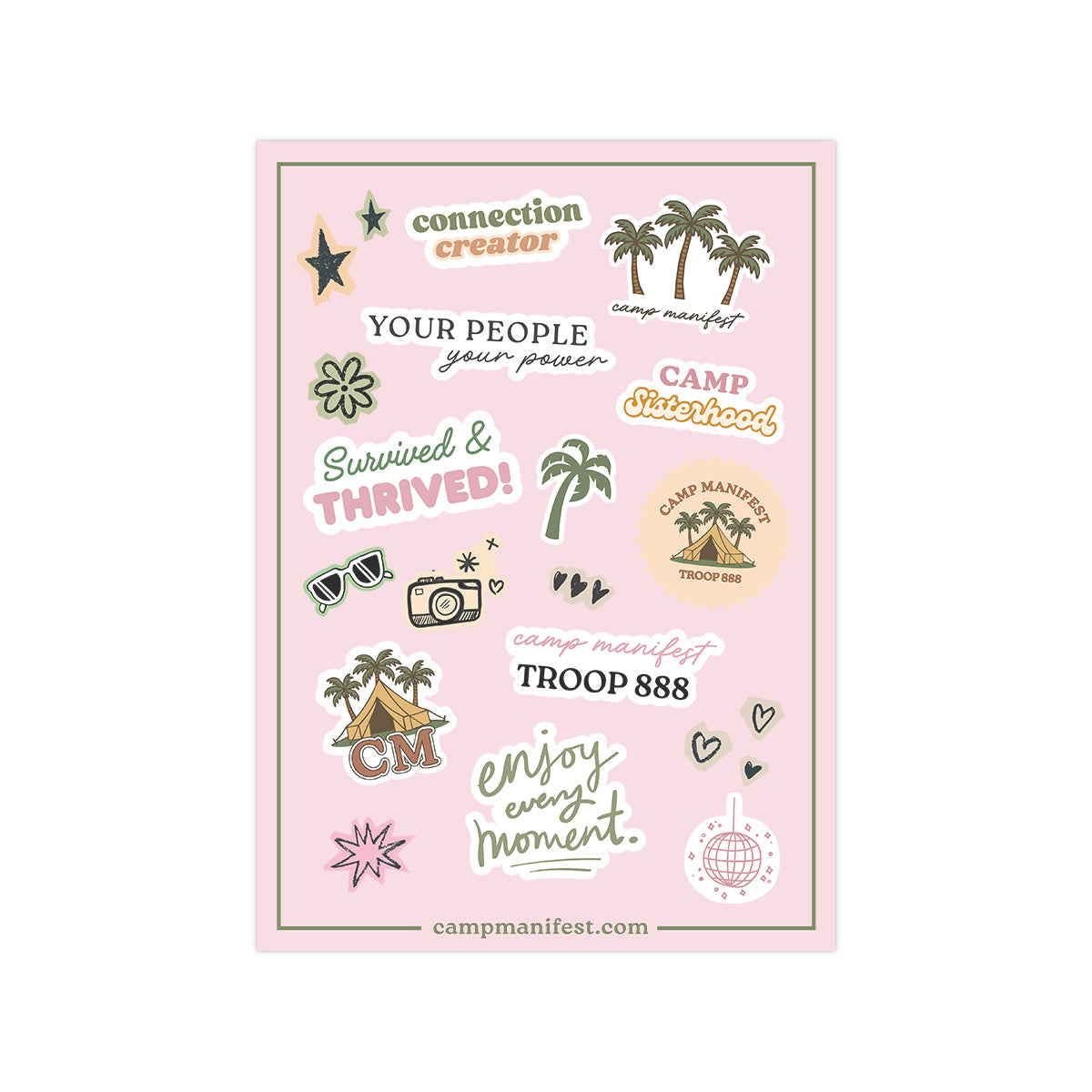 Camp Manifest Sticker Collection