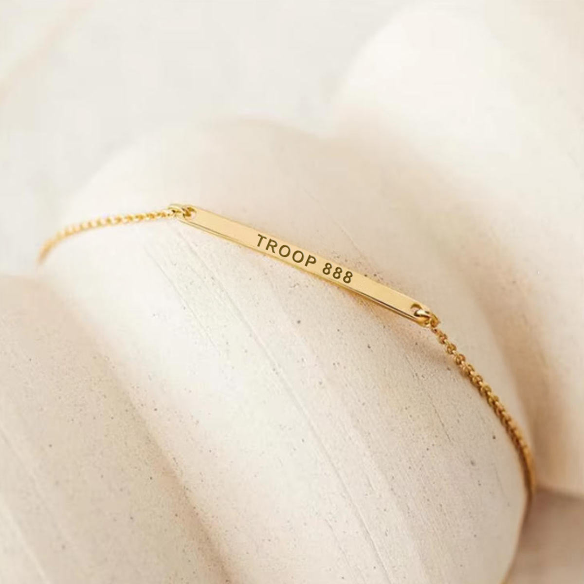 Gold Camp Manifest Troop Bracelet