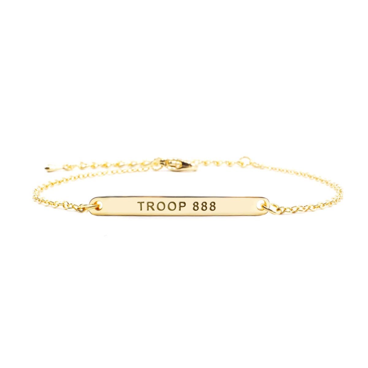 Gold Camp Manifest Troop Bracelet