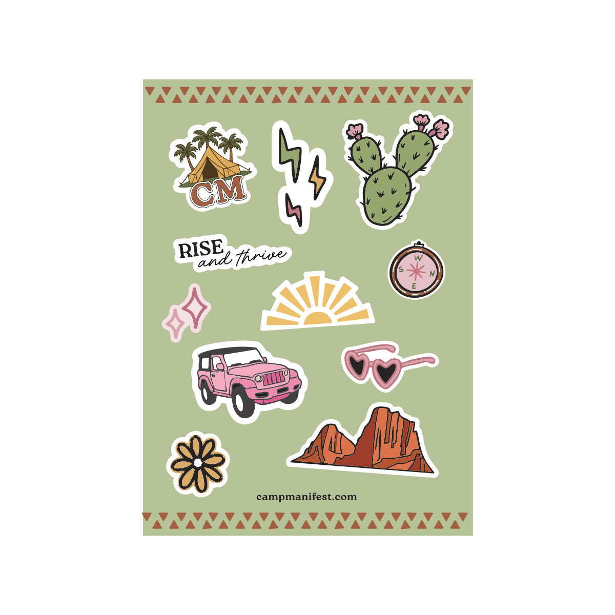 Camp Manifest Sticker Collection