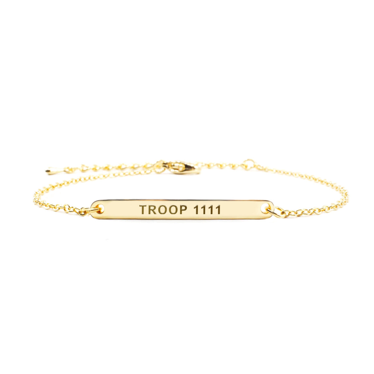 Gold Camp Manifest Troop Bracelet