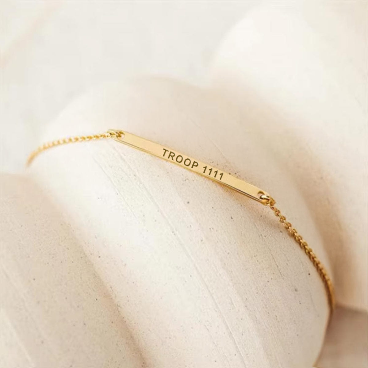 Gold Camp Manifest Troop Bracelet